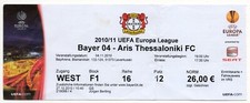 Ticket EC Bayer Leverkusen - Aris Thessaloniki 2010/11