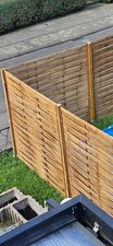Lamellenzaun 180 x 180 cm + Pfosten & Einschlagbodenhülse + Schrauben kostenlos 