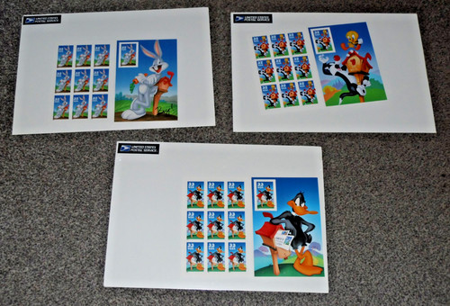 Briefmarken bugs bunny daffy - briefmarken,,