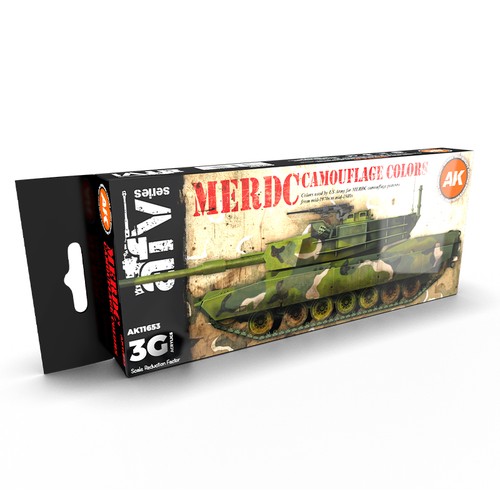 Afv acrylfarben set merdc - afv,