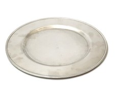 Platzteller Ø 32,8 cm aus dem 1950er Jahre Pewter Zinn Teller
