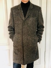 grauer Wolle-Mohair Mantel Byblos Größe 50 haariger Stoff  vintage 90er sehr gut