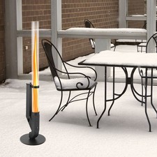 Feuersäule Fackel Pellet Rohr Gartenheizung Glas Feuerfakel Ambiente Feuerrohr