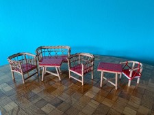 Gartenmöbel  Tisch Gartenstuhl Bank  Puppenstube Puppenhaus  dollhouse garden