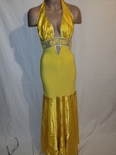 aufregendes Abendkleid, Ballkleid Pretty Woman 36 gelb dehnbar