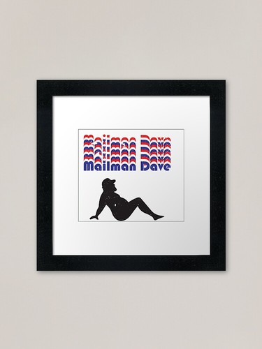 Postbote dave gerahmter - dave,