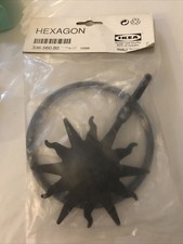 Ikea HEXAGON Gardinenaufhänger Motiv Sonne Orginalverpackt Store Halter Neu 