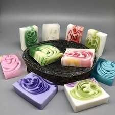 10er Mix handgemachte Seifen Gesamtgewicht ca. 400g Mitbringsel Weihnachten