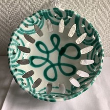 Gmundner Keramik, Austria, Schale, grüngeflammt