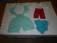 DDR  Puppenkleidung  VEB Biggi Waltershausen 3 Teile Vintage
