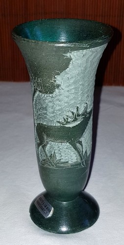 Grüne naturstein vase - grüne,