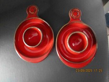 2 Eierbecher gebraucht  RASTAL Studio Design rot Keramik 70er Vintage