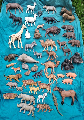 Konvolut plastik tiere - plastik,