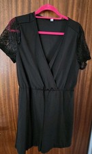 Kurzarm Jumpsuit Kurz Schwarz