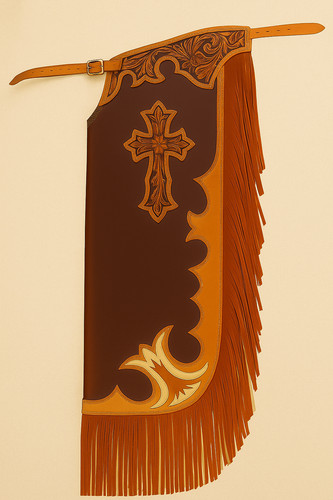Leder bull riding chaps - riding,