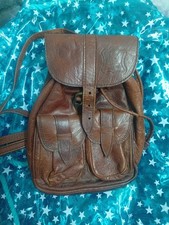 Rucksack Mini Leder Camel