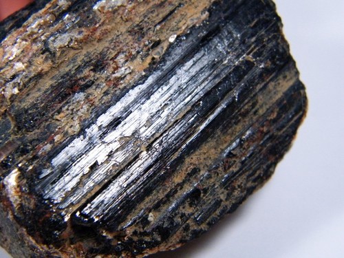Großer schwarzer turmalin - schwarzer,