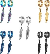 5 Paare Titan Edelstahl