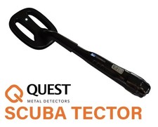 Quest Scuba Tector Schwarz Metalldetektor für Schatzsuche Unterwasser