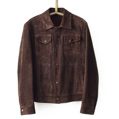 Herren braun leder trucker - herren,
