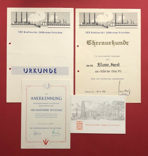 Stück urkunden ddr - urkunden,