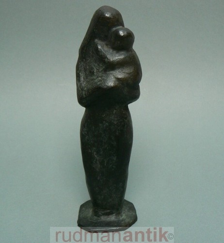 Bronze figur mutter mit kind - bronze,