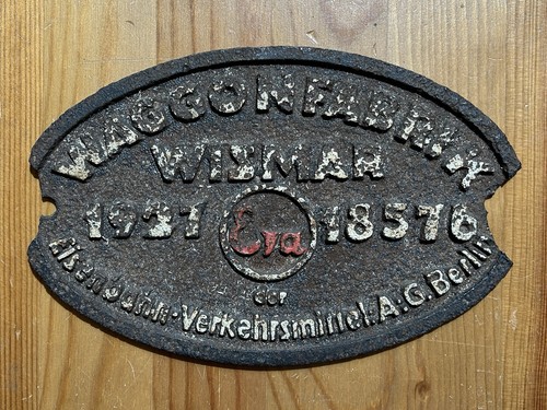 Waggonschild waggonfabrik - waggonschild,