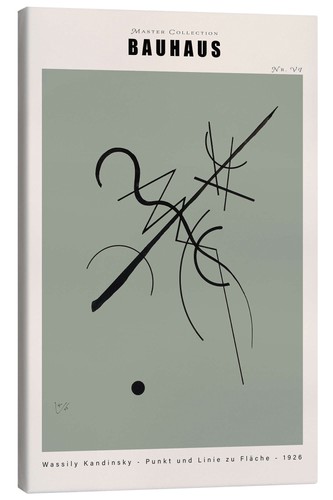 Leinwandbild bauhaus punkt - leinwandbild,
