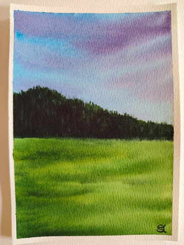 Landschafts-Gemälde/Aquarell