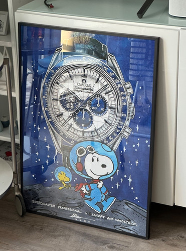 Kunstdruck omega speedmaster - kunstdruck,