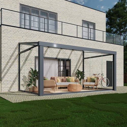 Glasschiebewand