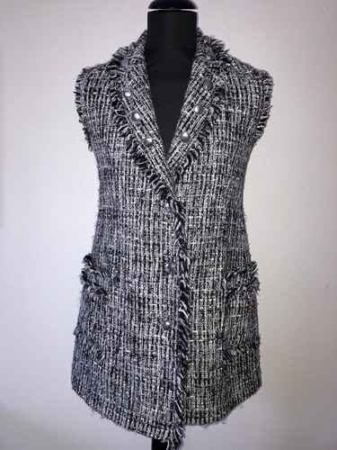 Msgm milano damen weste tweed - msgm,