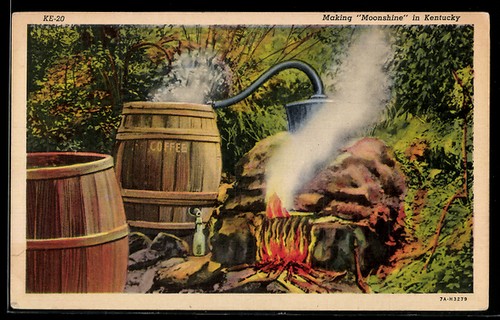 Ansichtskarte making moonshine - ansichtskarte,
