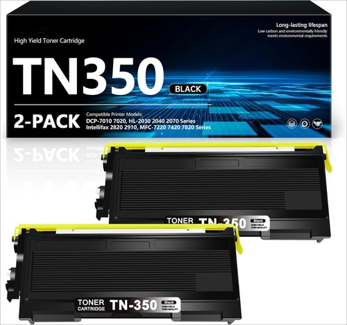 2pk tn350 toner with brother - toner,
