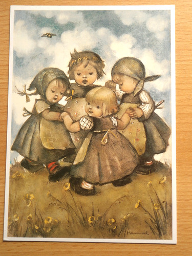 Hummel postkarte vintage - postkarte,