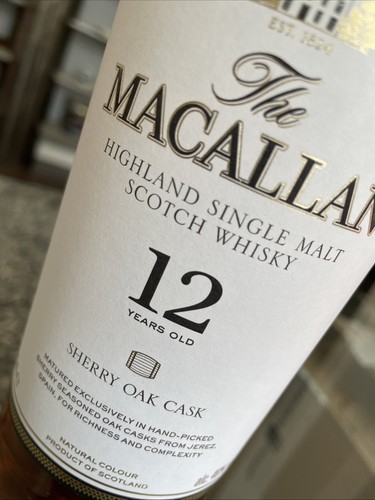 Macallan 12y sherry - oak, *
