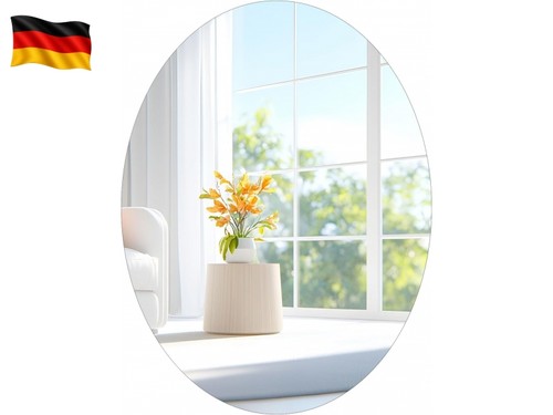 Ovaler wandspiegel 40x30cm - wandspiegel,