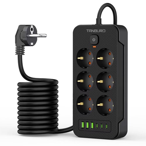 Steckdosenleiste fach usb - 6-fach, 3