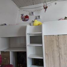 Hochbett mit schreibtisch und - schreibtisch,