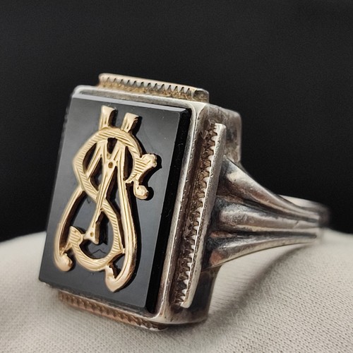 Antiker herren ring - herren, monogramm