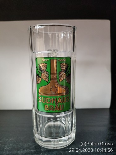 älteres glas glaskrug sudhaus - glas,