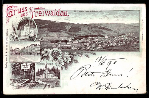 Lithographie Freiwaldau, Blick