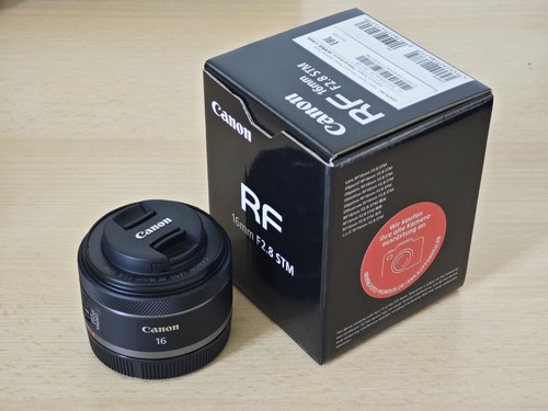 Canon 16mm 8 stm - rf, f/2,8