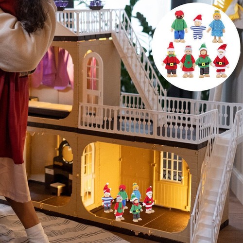 Family wooden dolls house - wooden,