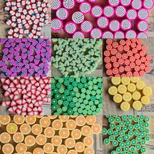 Heishi fimo perlen motiv obst - fimo,