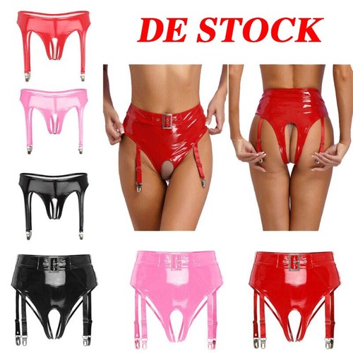 Damen lackleder tanga mit - damen,
