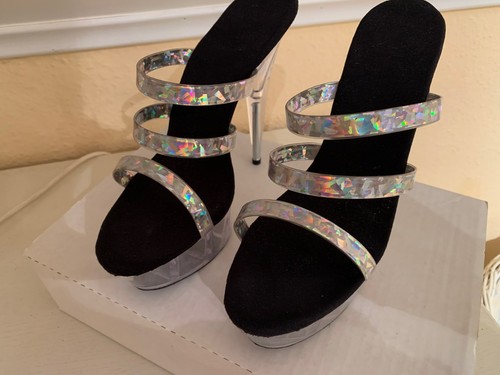 High heels transparent mit - transparent,