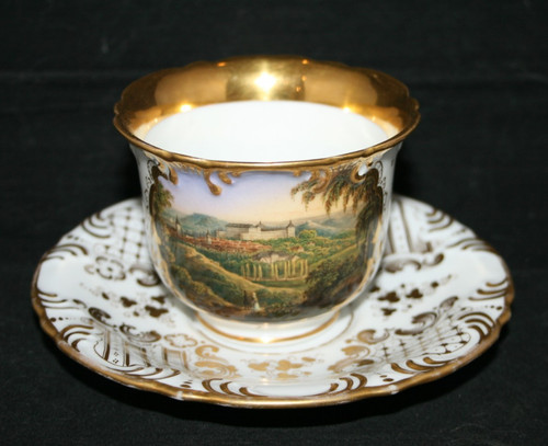 Biedermeier ansichtentasse - biedermeier,