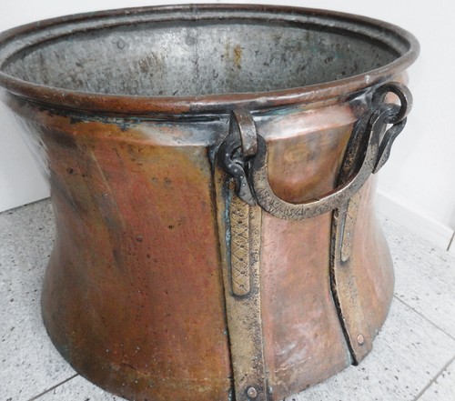 Antiker großer kupferkessel - antiker,
