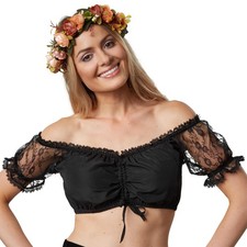 Dirndlbluse spitze trachten - dirndlbluse,